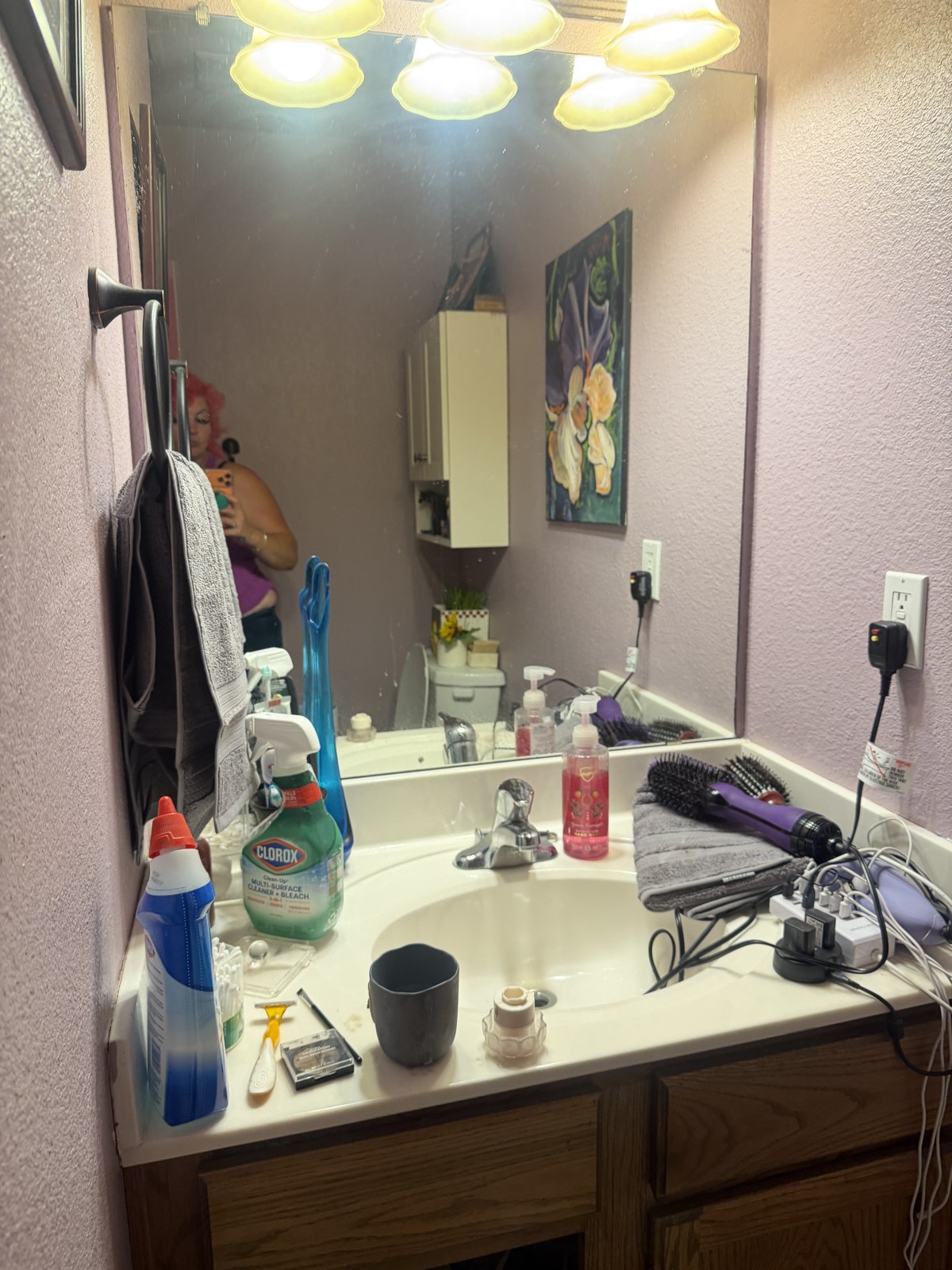 Bathroom Vanity — Original Photos before cleaning or clearing